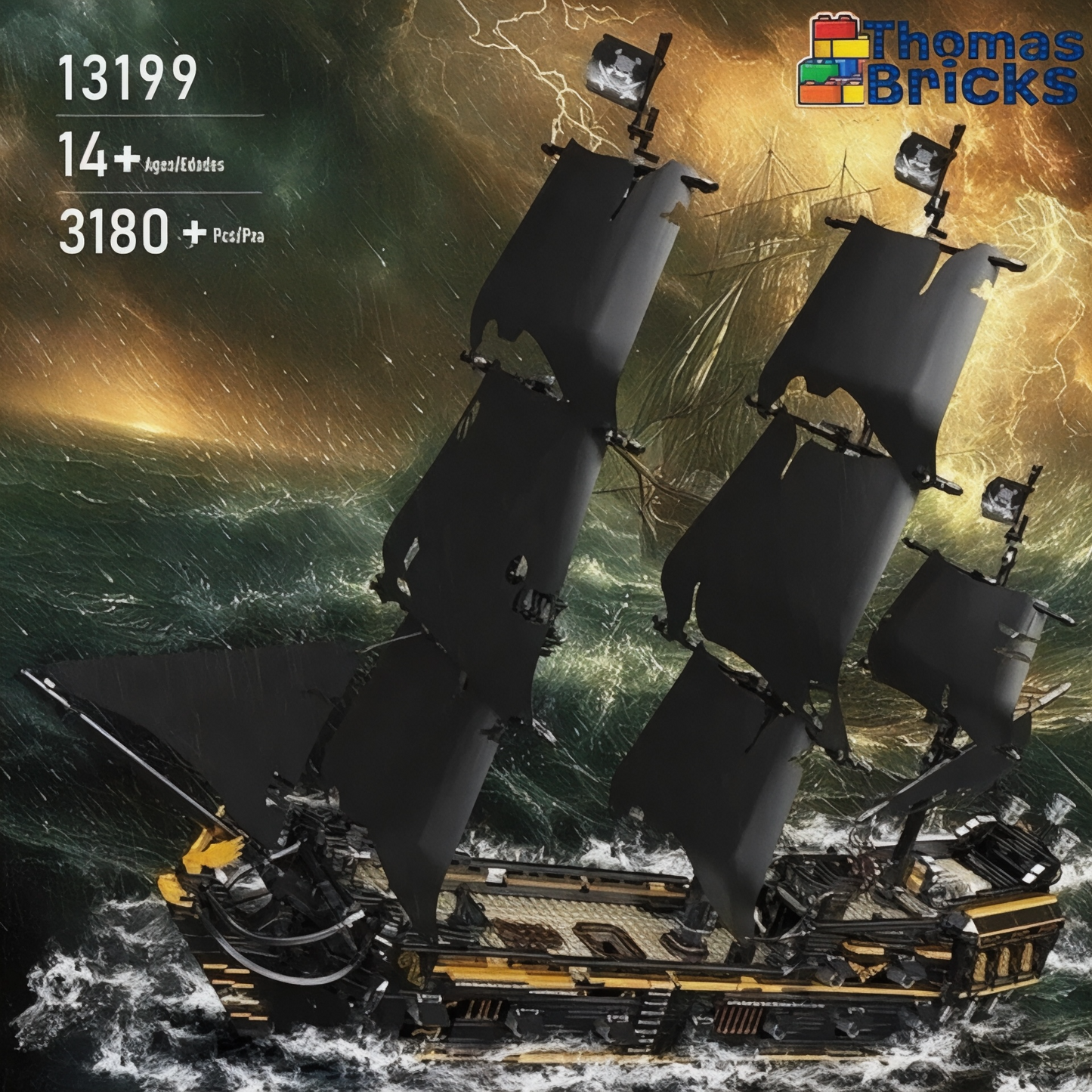 Barco pirata Perla negra - 3180 piezas