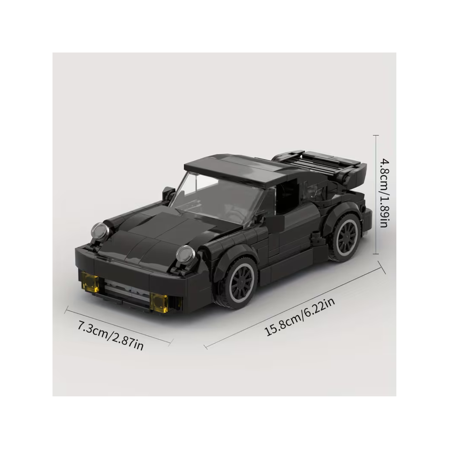Auto Deportivo Clásico Negro 359 Piezas – Set de Bloques Ciudad | SKU TB-359-BLK