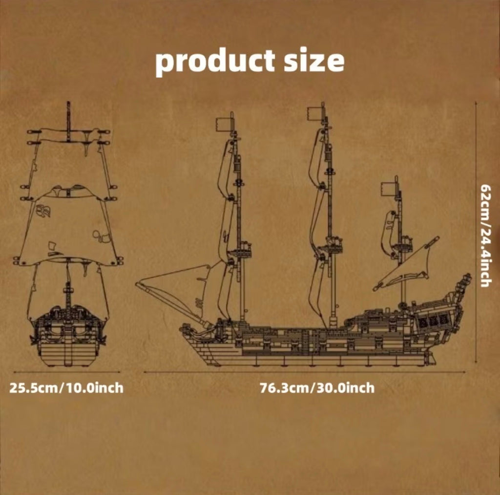 Barco pirata Perla negra - 3180 piezas