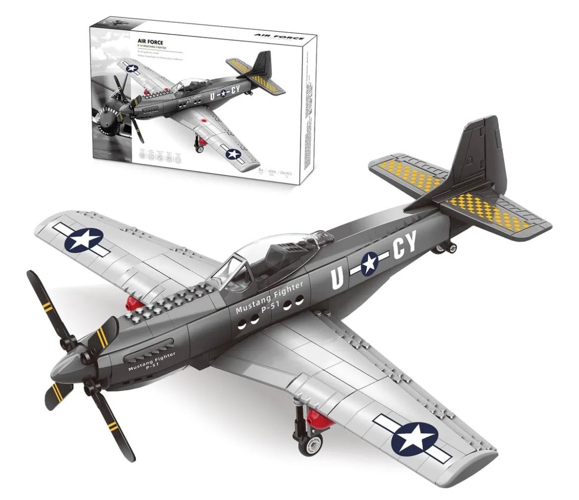 Avión de Combate P-51 Mustang (258 piezas)
