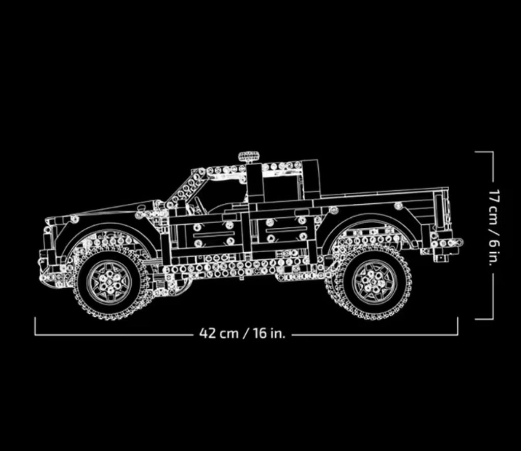 Camioneta Ford Raptor  - 1498 piezas