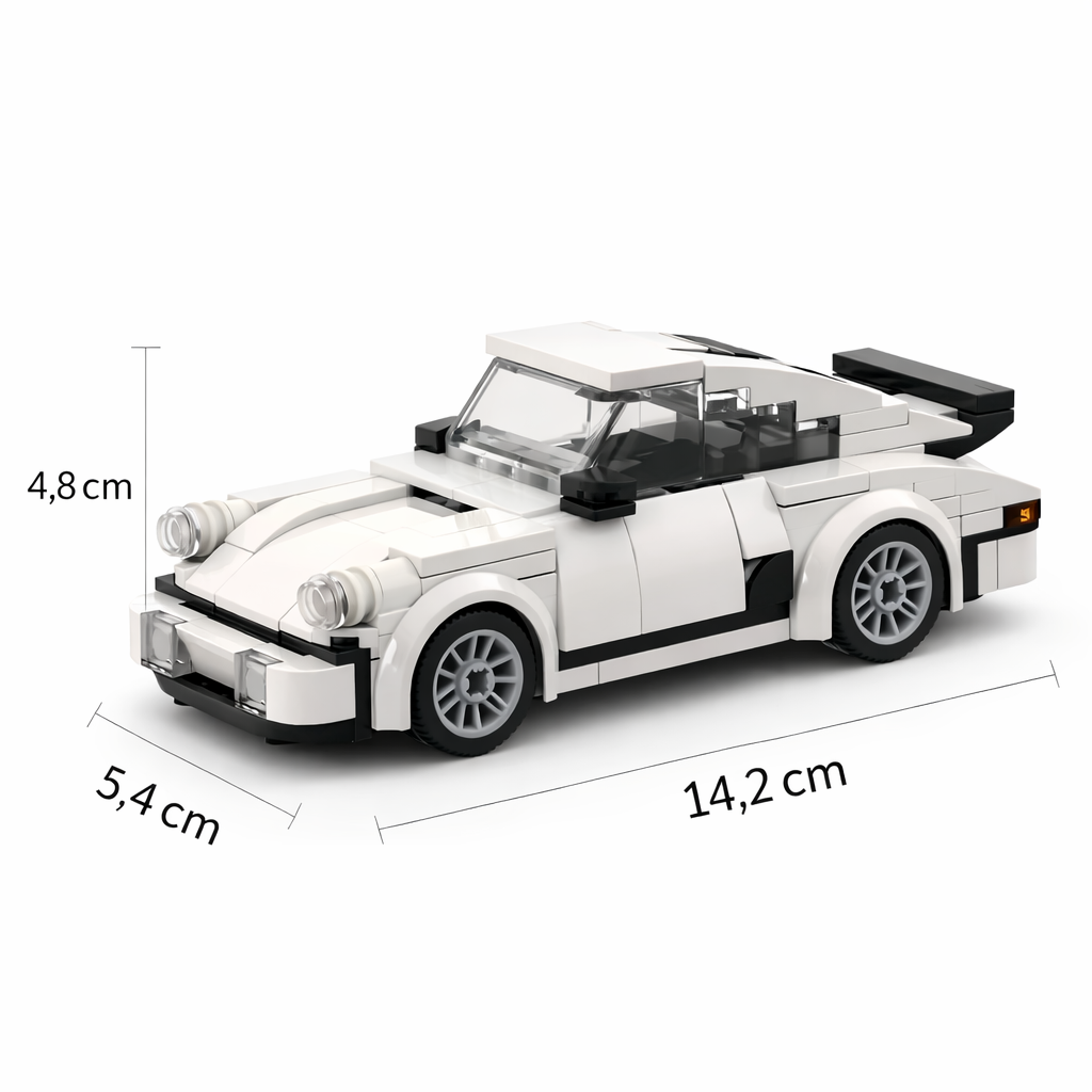 Auto Clásico Deportivo Blanco – Set de Bloques 359 Piezas