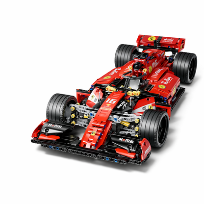Auto F1 Rojo 47 cm – Set de Construcción Technic Alta Precisión (1200 +Piezas Aprox.)