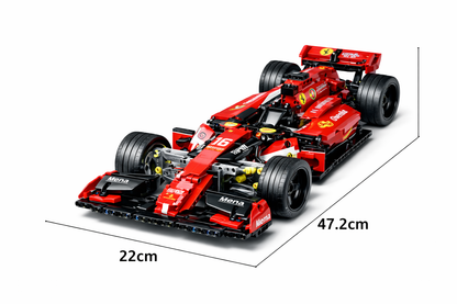 Auto F1 Rojo 47 cm – Set de Construcción Technic Alta Precisión (1200 +Piezas Aprox.)