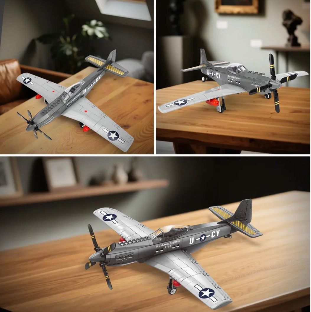 Avión de Combate P-51 Mustang (258 piezas)