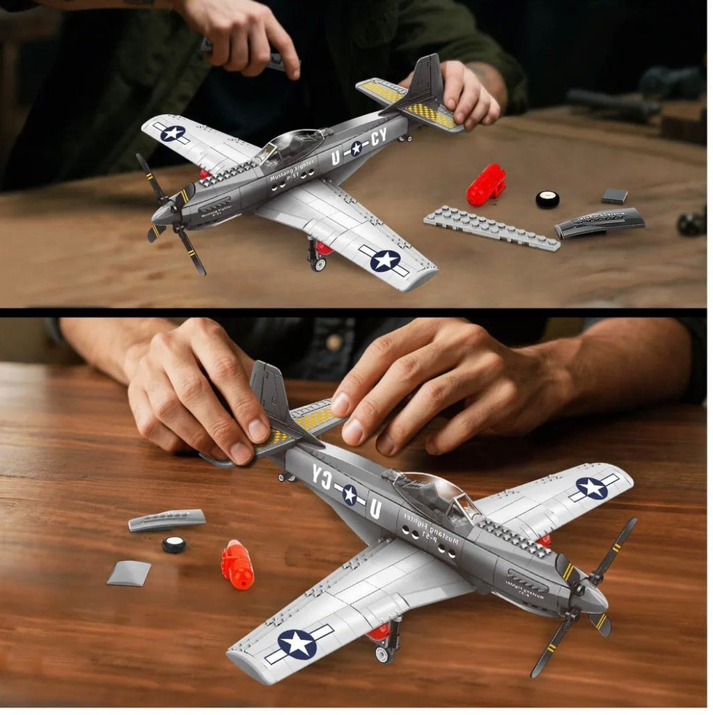Avión de Combate P-51 Mustang (258 piezas)